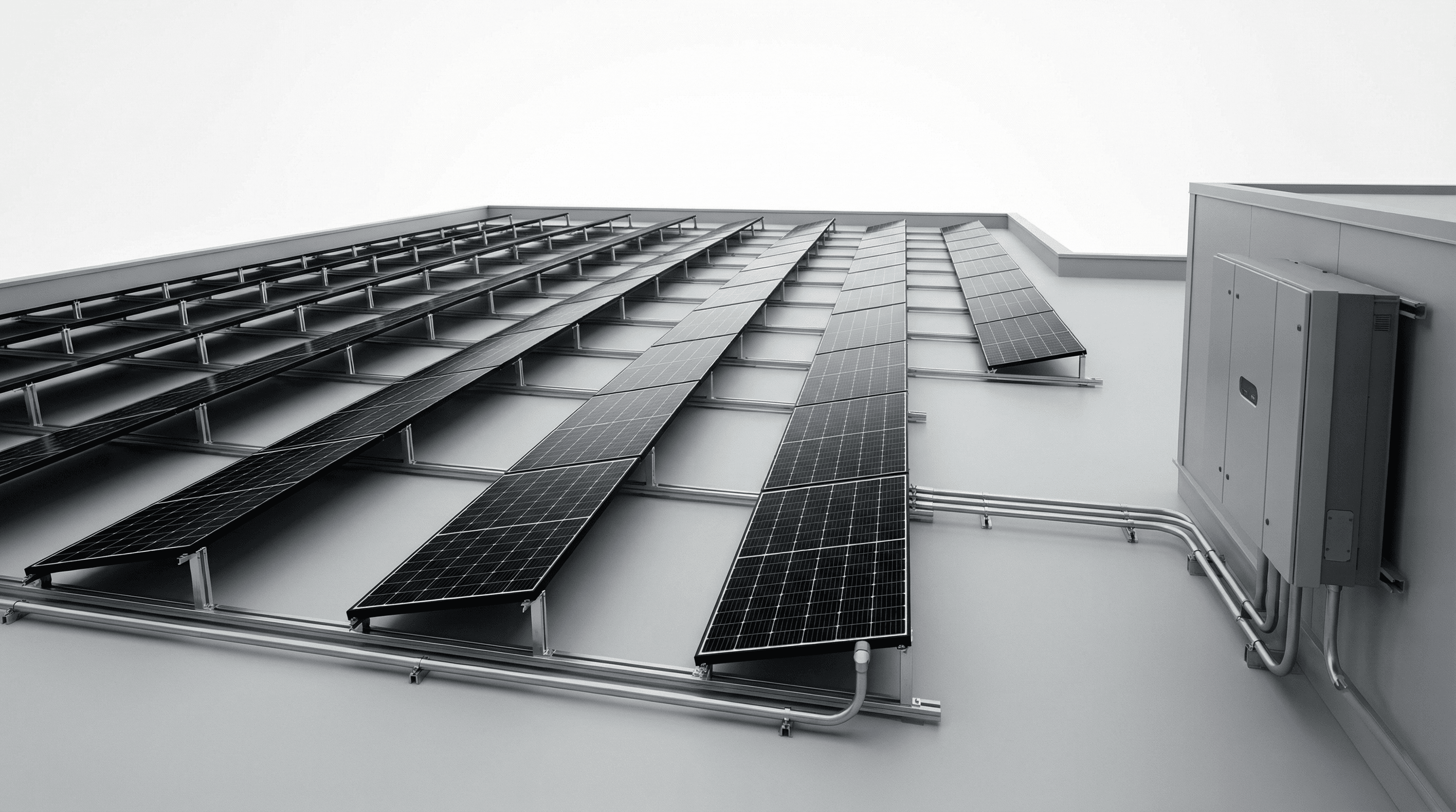 30kW 상업용 옥상 태양광 PV 시스템 - 단결정 PERC 고정 경사
