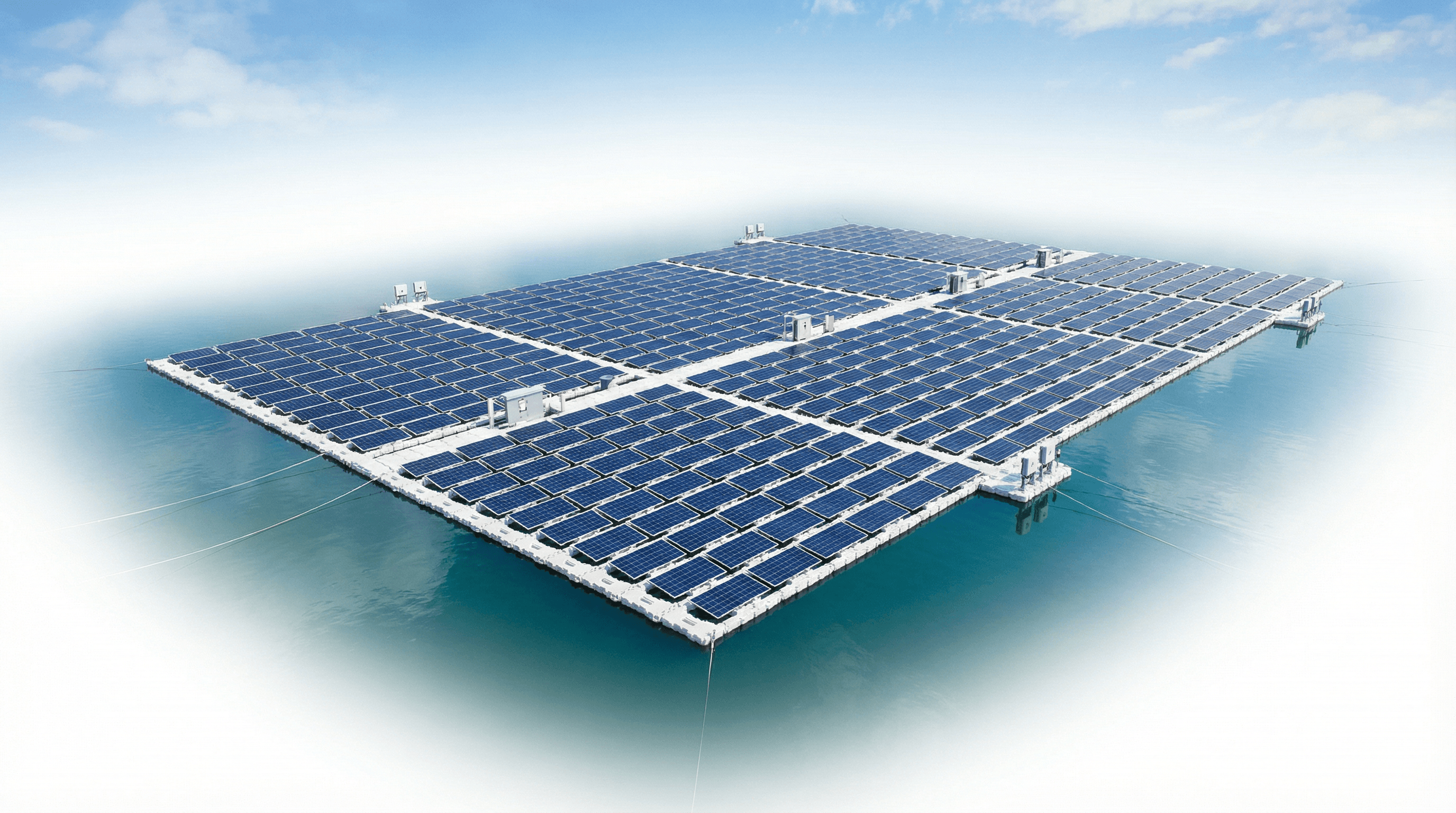 5MW 부유식 태양광 모노-PERC - 고효율 수력 발전